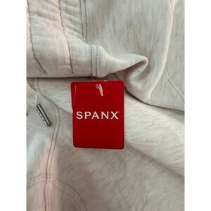 Spanx NEW AirEssentials Cropped Wide Leg Oatmeal Heather Sweatpants, XL